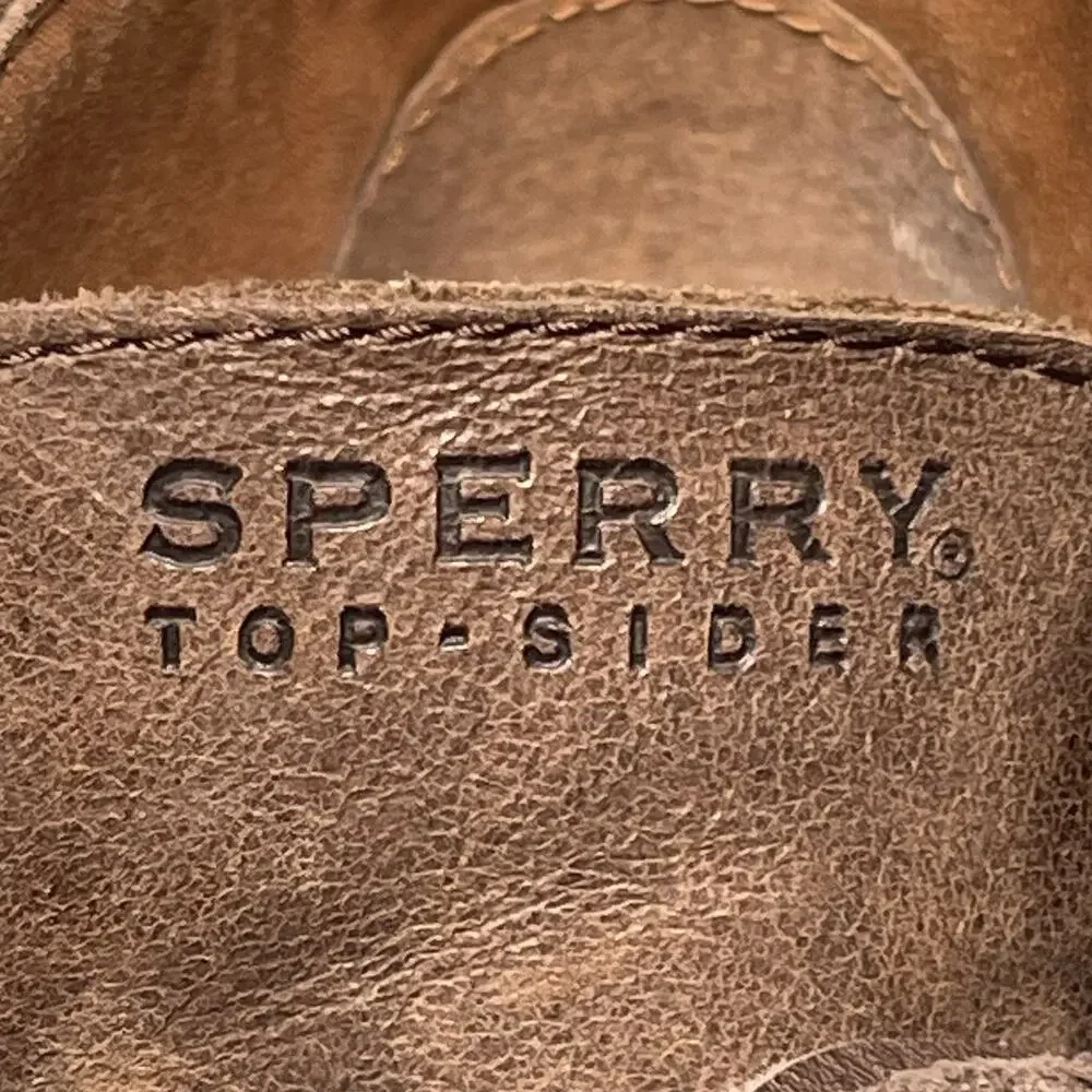 Sperry Women's 8.5M Harlow Burnished Brown Leather Wedge Heel‎ Ankle Bootie